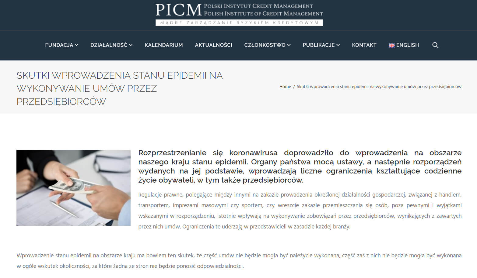 Ekspercka publikacja naszych specjalistów - w portalu PICM